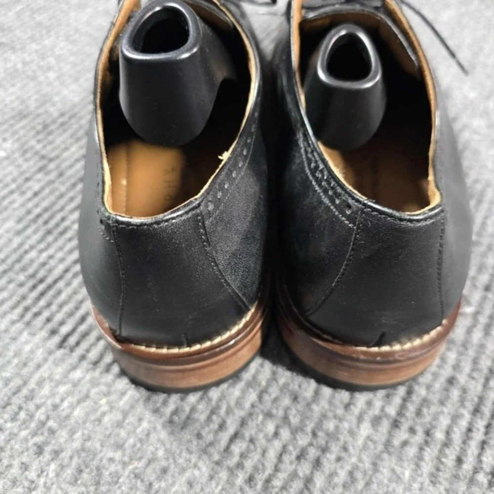 Johnston‎ & Murphy Shoes Mens Size 9.5 M Black Leather Derby J. Murphy Dress